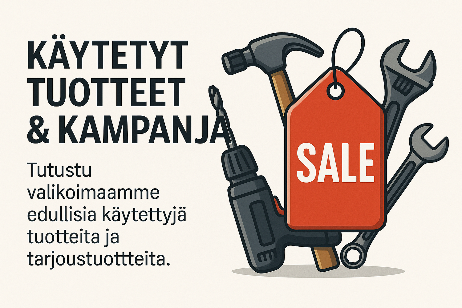 TRS-Tools käytetyt ja kampanja tuotteet