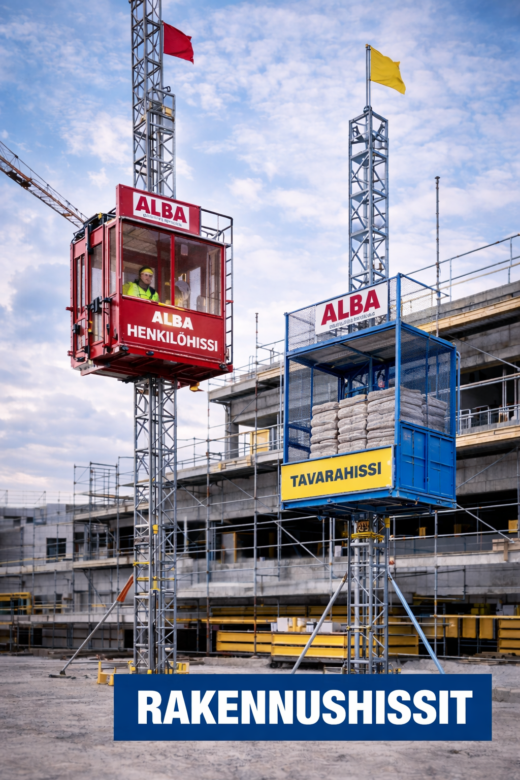 ALBA kaksikorinen henkilötavarahissi