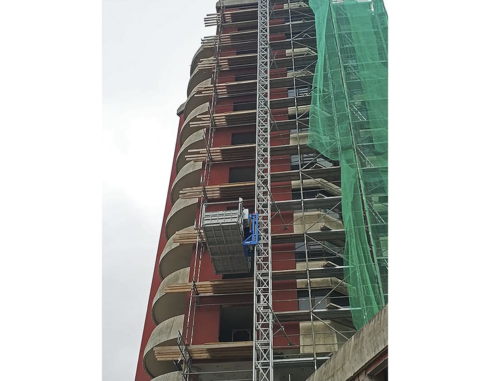 materiaalihissi suurille kuormille